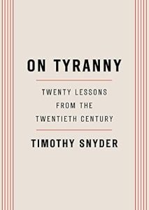 On Tyranny by Timothy Snyder cover image