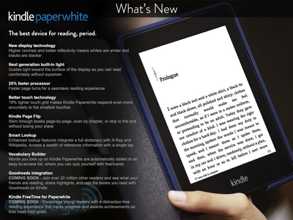 Next Generation Kindle Paperwhite released.